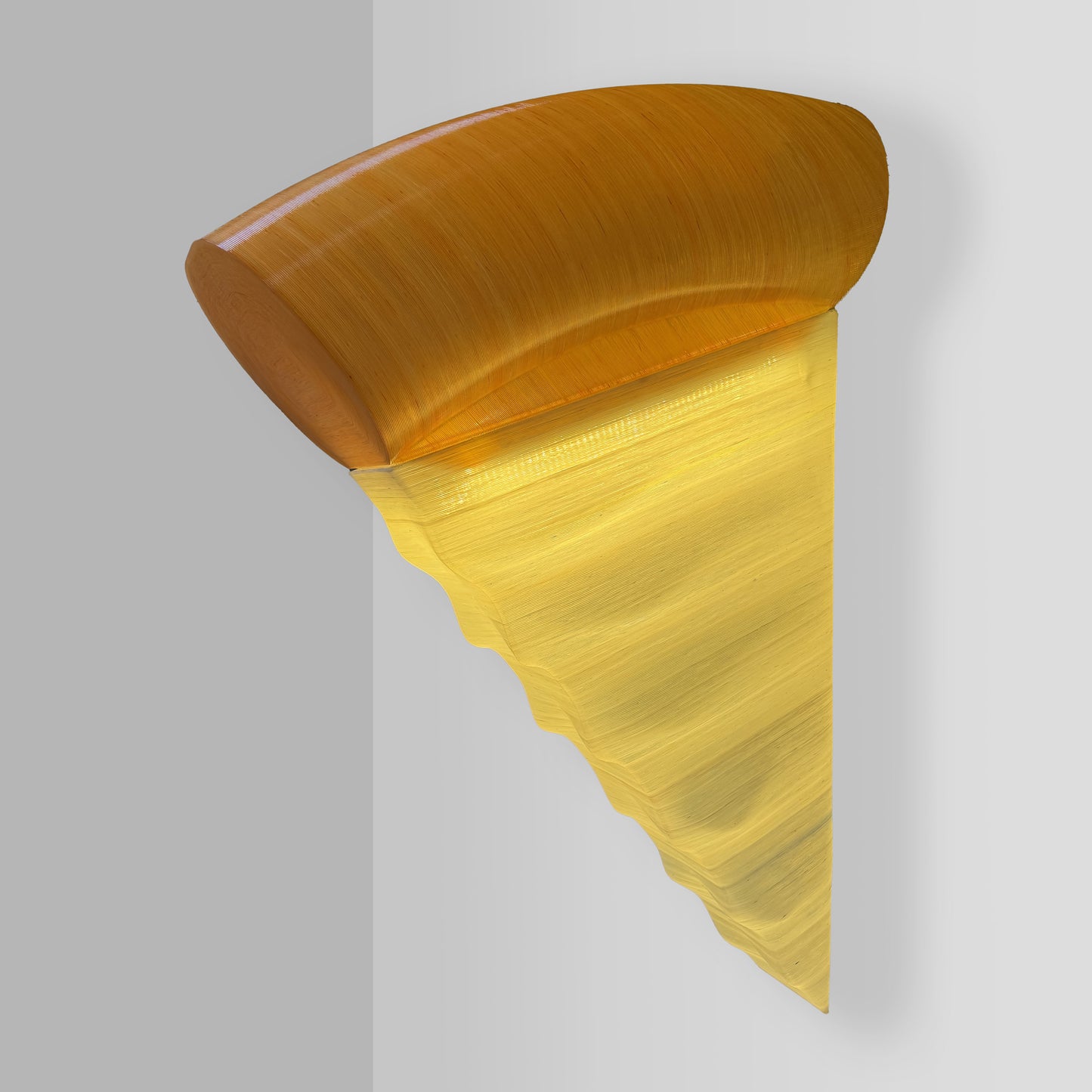 Semn luminos Felie Pizza, imprimat 3D, 120 cm
